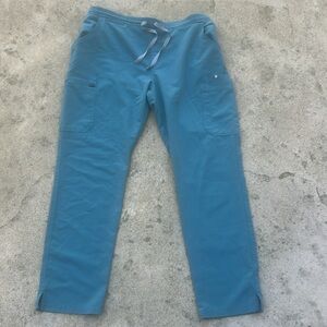Figs Women's Technical Collection Scrub Pants Seaglass Color Size L